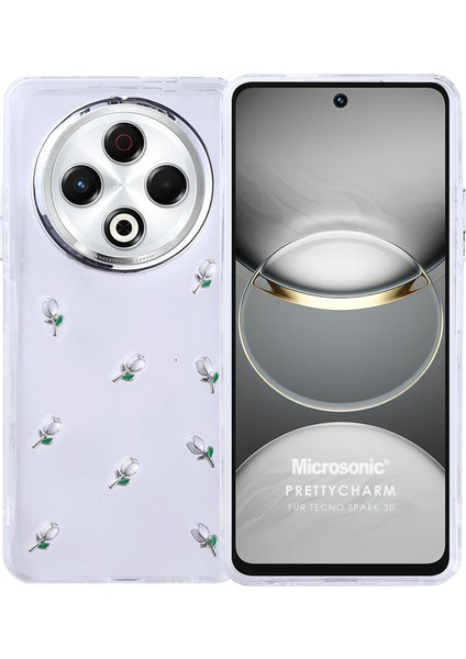 Tecno Spark 30 4g Kılıf Prettycharm Tulip