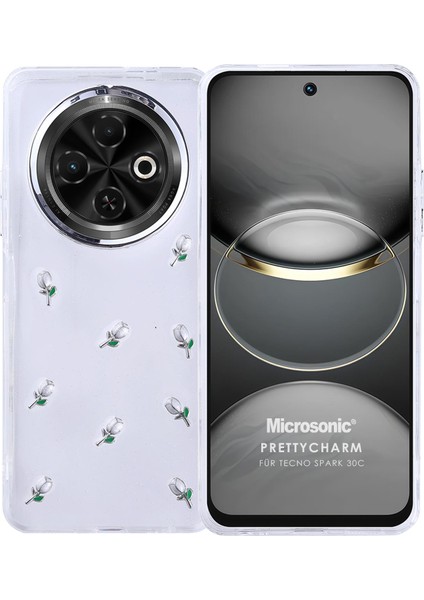 Tecno Spark 30C 4g Kılıf Prettycharm Tulip