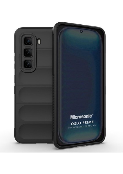 Infinix Hot 50 Pro 4g Kılıf Oslo Prime Siyah