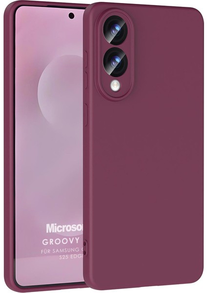 Samsung Galaxy S25 Edge Kılıf Groovy Soft Mor