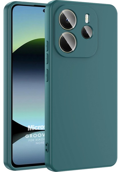 Xiaomi Redmi Note 14 4g Kılıf Groovy Soft Koyu Yeşil