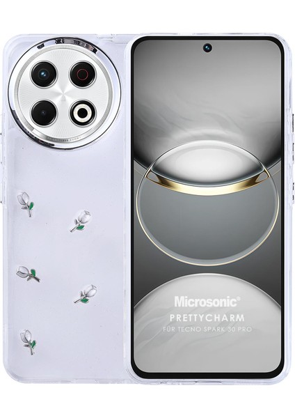 Tecno Spark 30 Pro Kılıf Prettycharm Tulip
