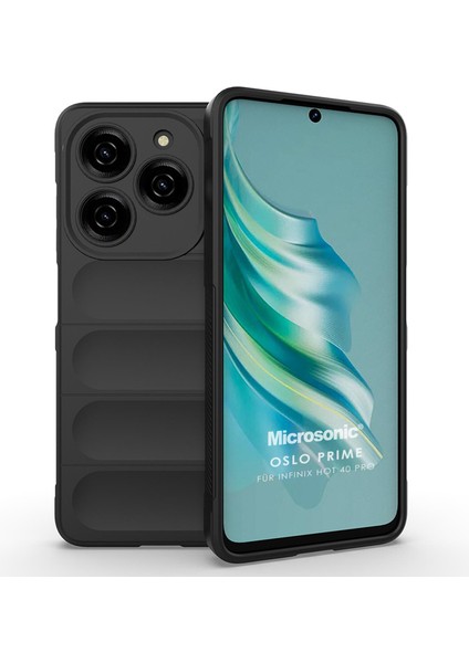 Infinix Hot 40 Pro Kılıf Oslo Prime Siyah
