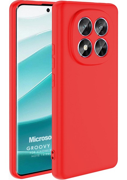 Xiaomi Redmi Note 14 Pro 4g Kılıf Groovy Soft Kırmızı