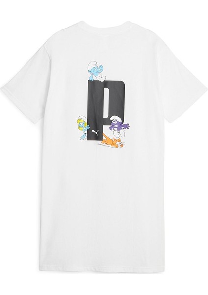 X The Smurfs Tee Dress Kadın Elbise