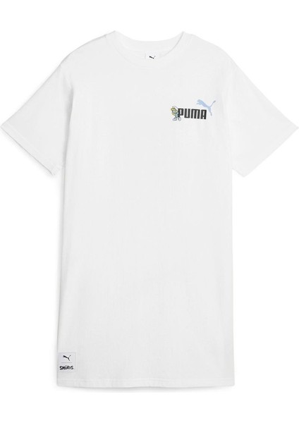 X The Smurfs Tee Dress Kadın Elbise