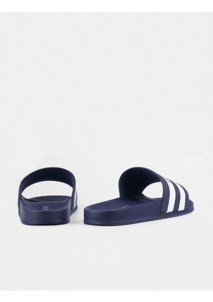 Beyaz Şerit Çizgili Lacivert Erkek Plaj Terlik modelleri