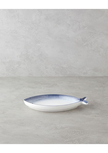 Marinova Porselen Kayık Tabak 26, 5 cm Mavi-Beyaz fiyatları