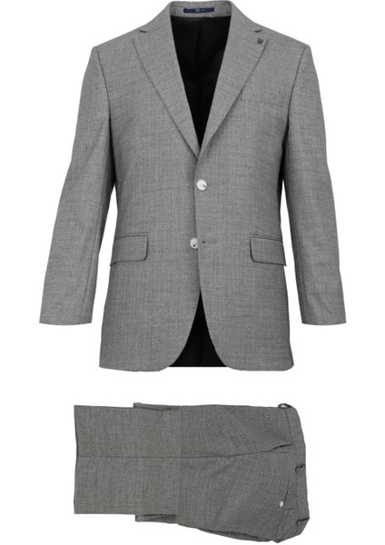 Gri Comfort Fit 6 Drop Takım Elbise