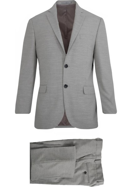 Koyu Gri Comfort Fit 6 Drop Takım Elbise