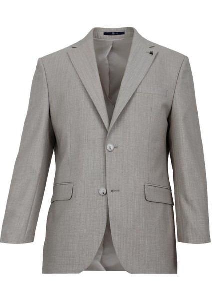 Bej Comfort Fit 6 Drop Takım Elbise