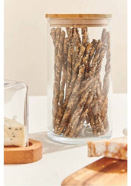Bambu Kapaklı Kavanoz 1480 Cc