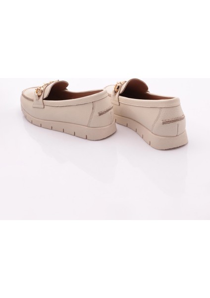 5604-2 Kadin Aksesuarli Loafer Ayakkabi modelleri
