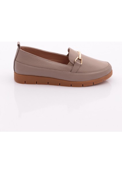 2274-4 Kadin Aksesuarli Loafer Ayakkabi