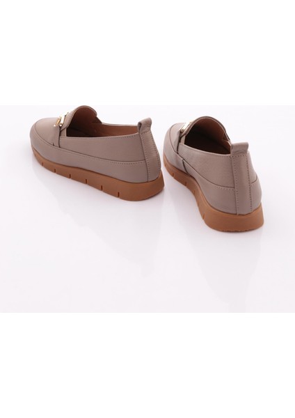 2274-4 Kadin Aksesuarli Loafer Ayakkabi modelleri