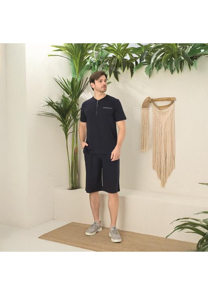 Elitepoint 1706 Erkek Yazlık Şortlu Pijama Takımı