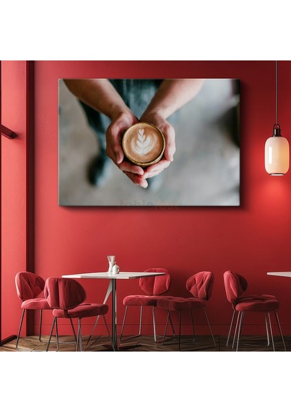Latte Art - Kahve Sanatı Kanvas Tablo
