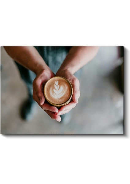 Latte Art - Kahve Sanatı Kanvas Tablo