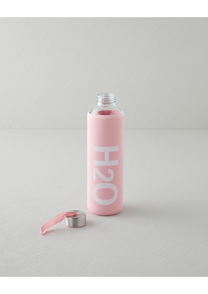 Refresh Bottle Cam Kılıflı Şişe 750 ml Pudra