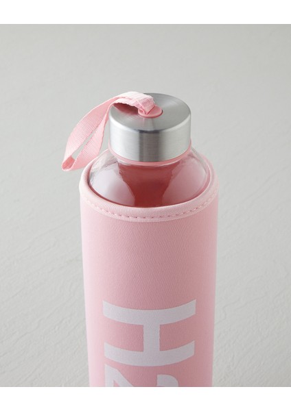 Refresh Bottle Cam Kılıflı Şişe 750 ml Pudra