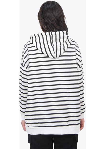 5041 Çizgili Kapşonlu Tunik modelleri
