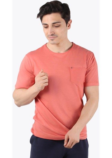 2000 Flamlı Süprem Tek Cep Regular Fit T-Shirt