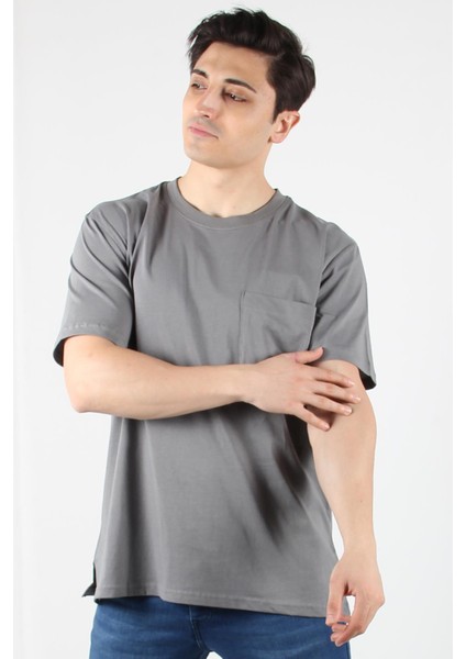 2271 O Yaka Cepli 24*1 Süprem Oversize T-Shirt