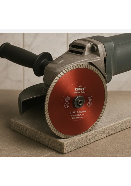 Hassas Kesim Elmas Testere Çapaksız Kesim 180 mm Seramik Porselen