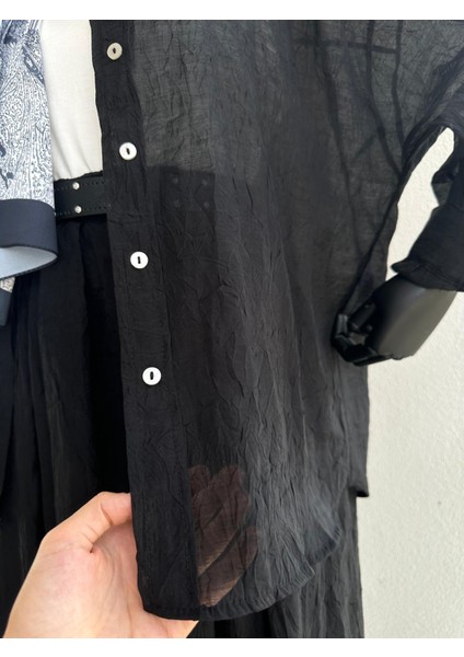 Kırışık Etekli Takım Siyah modelleri