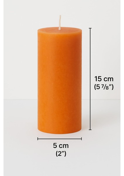 Respira Design Co 5*15 Turuncu Silindir Mum