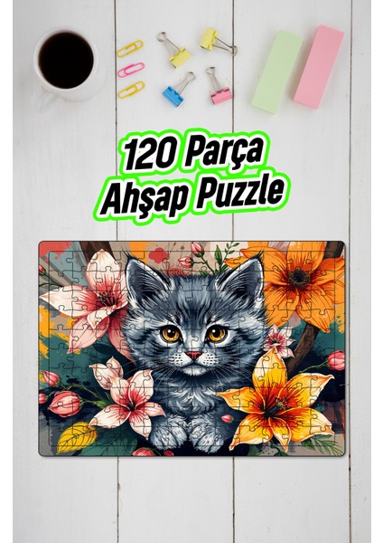Ahşap Puzzle 30X40 cm Ebadında 120 Parça M3