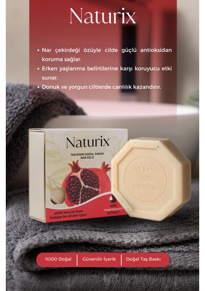 Nar Özlü Taş Sabun 125 gr modelleri