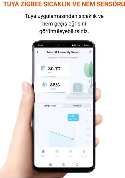 Tuya Zigbee Sıcaklık ve Nem Sensörü fırsatları