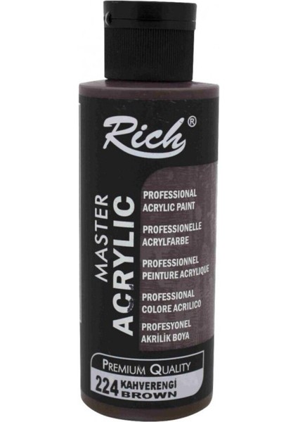 Rich Master Acrylic Akrilik Boya 224 Kahverengi 120 cc fiyatları