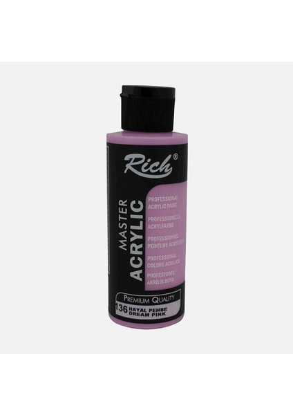 Master Acrylic Akrilik Boya 136 Hayal Pembe 120 cc