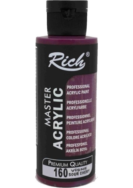 Master Acrylic Vişne 120 cc Akrilik Boya 160
