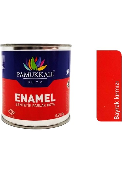 Enamel Sentetik Yağlı Boya 250 Gr. Bayrak Kırmızı