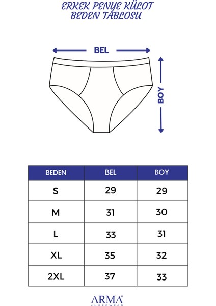 Erkek Pamuklu Külot Düz Beyaz Beli Lastikli 3'lü Paket