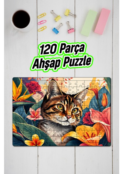 Ahşap Puzzle 30X40 cm Ebadında 120 Parça M2 modelleri