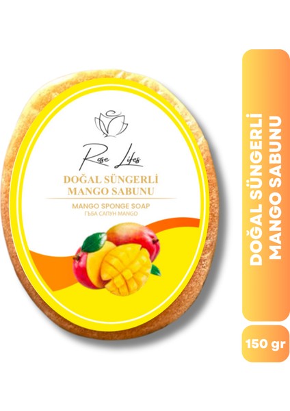 Dogal Süngerli Mango Sabunu 150GR