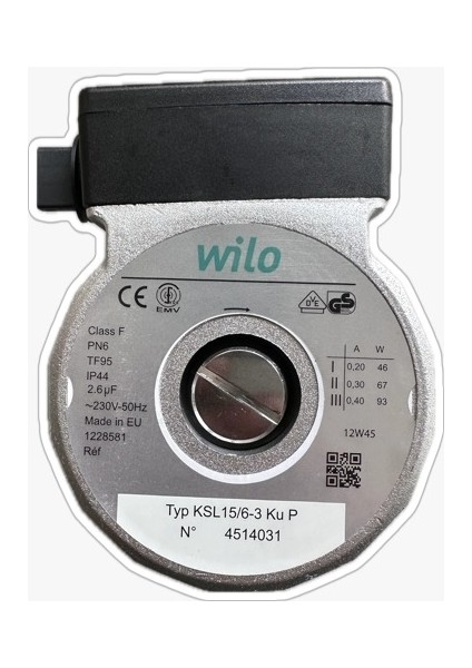Vaillant Ferroli Ariston Wilo Pompa Kombi Sirkülasyon Motoru 82W