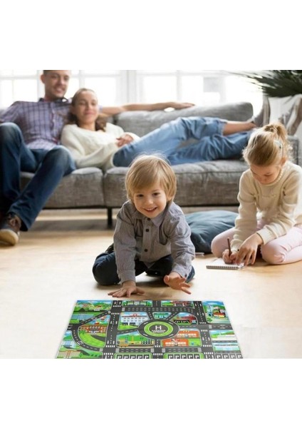 Zhltoys Çocuk Oyun Matı Mutlu Şehir Hayatı 83X57 cm