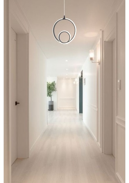 Modern Siyah Damla Göz Model 3 Renk (Beyaz & Sarı & Günışığı) LED Avize