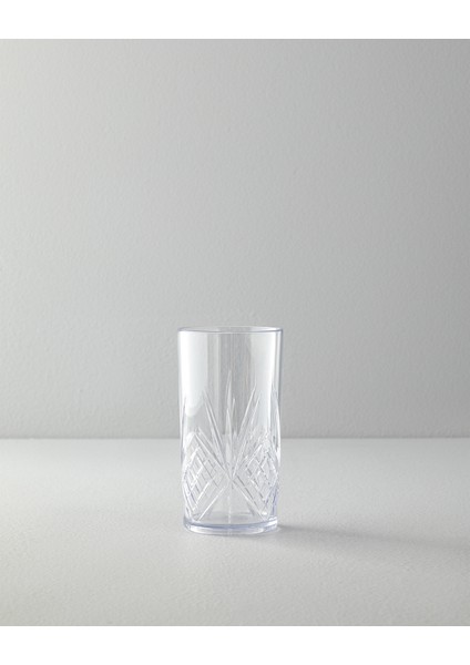 Olivia Akrilik Meşrubat Bardağı 600 ml Şeffaf