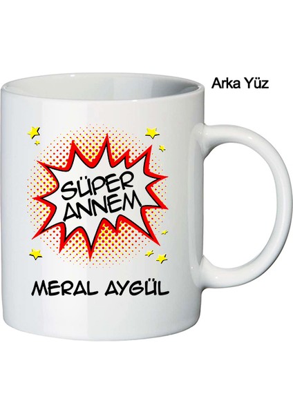 Süper Annem Isim Baskılı Anneler Günü Seti