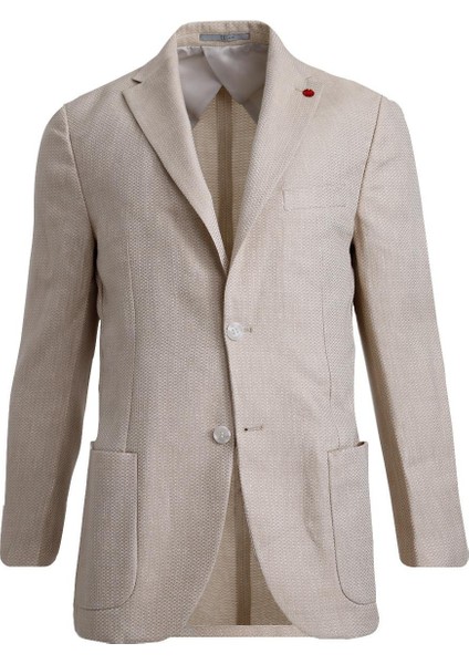 Bej Comfort Fit 6 Drop Ceket