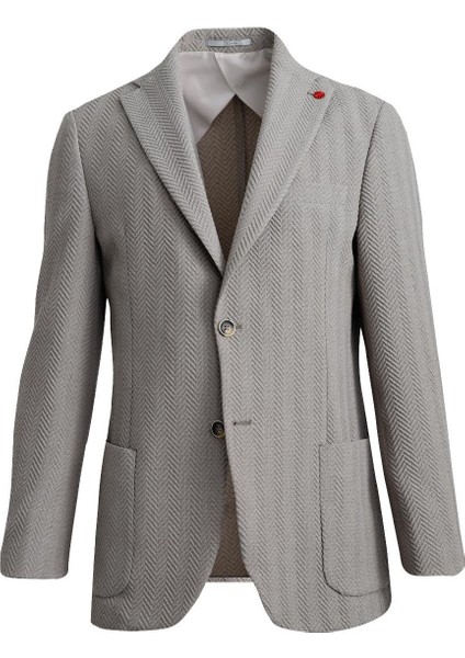 Yeşil Mono Yaka, Torba Cep, Çift Yırtmaç Ceket