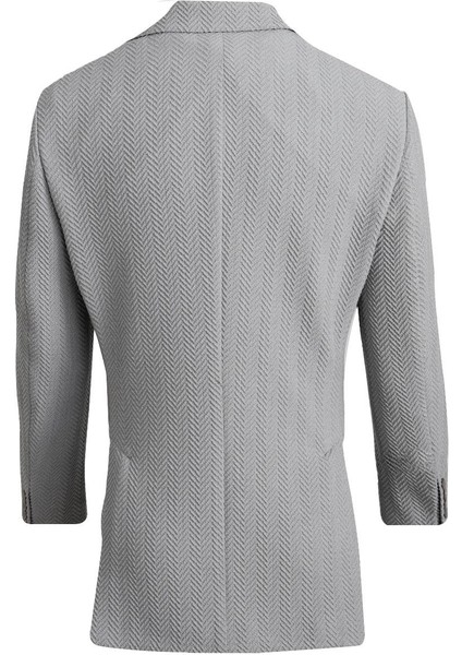 Gri Mono Yaka, Torba Cep, Çift Yırtmaç Ceket fiyatları