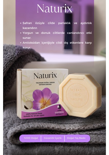 Safran Özlü Taş Sabun Cilt Bakımı - 125 gr modelleri