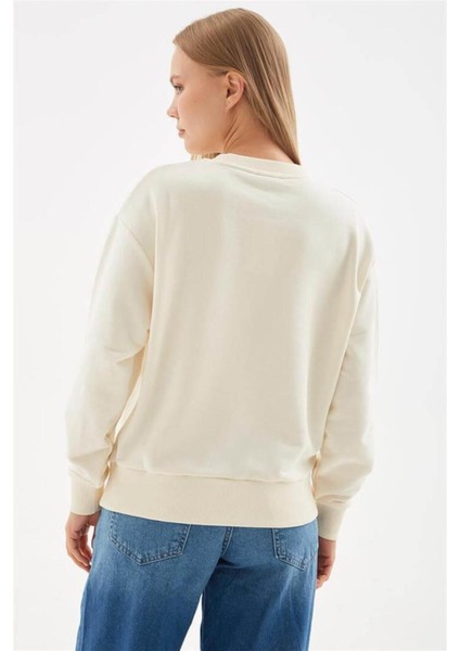 24K0079K1 Kadın Bisiklet Yaka Sweat modelleri